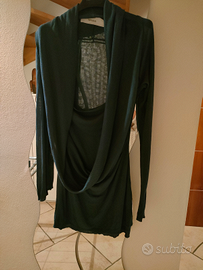 Maglione lungo leggero blu donna misura S Imperial