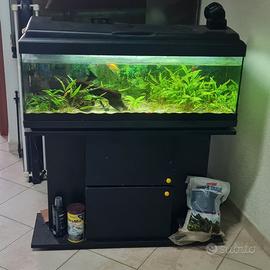 Acquario 100x30x40h filtro esterno, plafoniera led