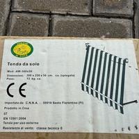 tenda da sole per esterno
