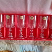 Set 6 calici in Cristallo Vintage. cristal d'Arqu