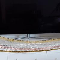 Amaca sospesa da esterno in cordoncino rete