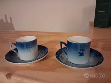 Tazze con piattino Royal Copenhagen porcelain 