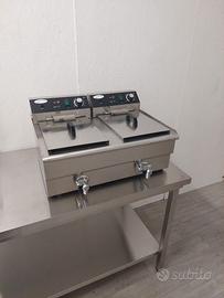 Friggitrice elettrica 16+16 lt, NUOVA,doppia vasca