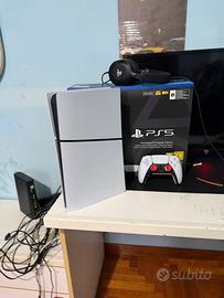 PS5 Slim Digital 1TB Controller Originale +Cuffie