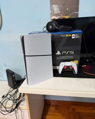 PS5 Slim Digital 1TB Controller Originale +Cuffie
