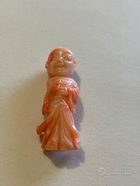 Manufatto uso ciondolo corallo Peau d'Ange
