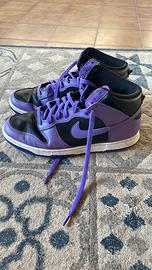 Nike dunk high viola e nero retro