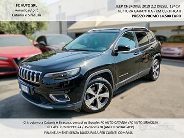 Jeep Cherokee 2.2 194CV Limited 2019 - FULL OPTION