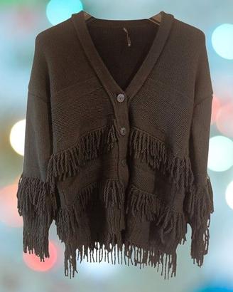 Cardigan da donna in lana color nero Liviana Conti