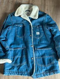 Giacca jeans Lee con peliccia bianca interna