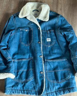 Giacca jeans Lee con peliccia bianca interna