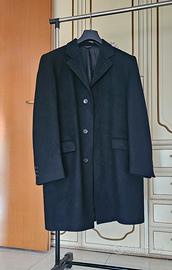 Cappotto uomo cashmere blu Alexander McQueen 