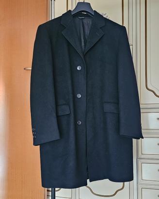 Cappotto uomo cashmere blu Alexander McQueen 