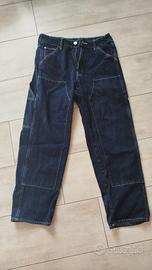 Jeans H&M Carpenter Loose Fit - Blu Scuro 