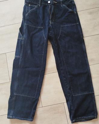 Jeans H&M Carpenter Loose Fit - Blu Scuro 