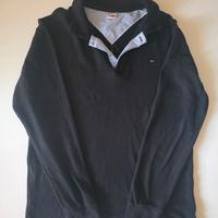 Polo Tommy Hilfiger uomo XXL nera manica lunga 100
