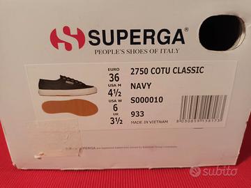 Superga numero 36 blu 