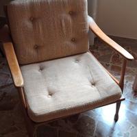 Poltrona vintage stile mid-century modern