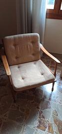 Poltrona vintage stile mid-century modern