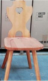 sedia cuore coppia di due