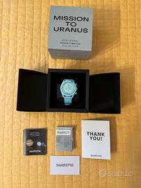 Swatch Omega Speedmaster Mission to Uranus Azzurro