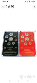 2 divisionali svizzeri Monete Blister Rosso e Nero