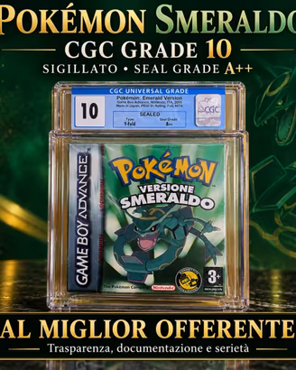 Pokémon Smeraldo CGC 10 A++ Red Strip Sealed