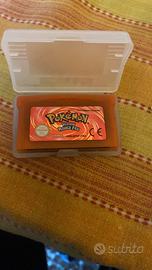 Cartuccia gameboy advance Pokémon rosso fuoco