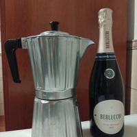 VECCHIA CAFFETTIERA IN ALLUMINIO VINTAGE 12 TAZZE