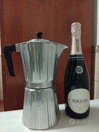 VECCHIA CAFFETTIERA IN ALLUMINIO VINTAGE 12 TAZZE