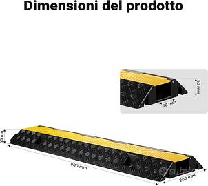 Pedana passacavi carrabile 98 x 26 x 6,5 cm