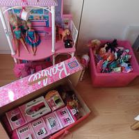 Barbie grande lotto bambole case vestiti