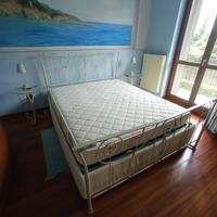 Letto in ferro battuto con contenitore