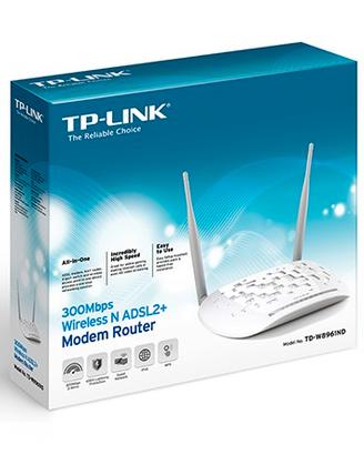 Modem Router ADSL2+ Wireless N 300Mbps TD-W8961ND 