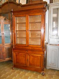 Antica libreria metà '800 in noce