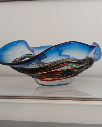 centrotavola in vetro di Murano soffiato a mano,