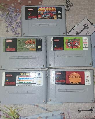 giochi supernintendo vintage