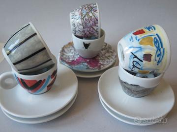 ILLY CAFFE' - 6 TAZZINE da CAFFE' SERIE DIVERSE