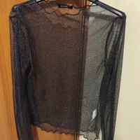 magliettina trasparente glitterata