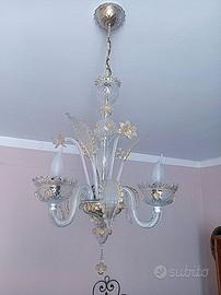 Lampadario originale in vetro di Murano