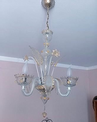 Lampadario originale in vetro di Murano