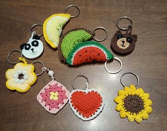 portachiavi  all uncinetto