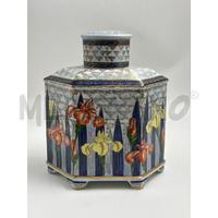 POTICHE VASO ORIENTALE BLU DEC CARI