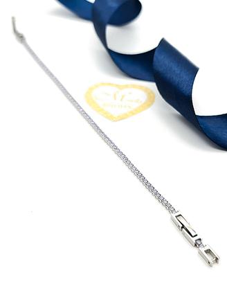 Bracciale Tennis Viola Zirconi Acciaio Donna