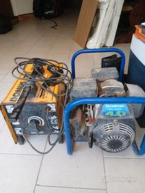 Gruppo elettrogeno honda 4.0 da 1.5kw + saldatrice