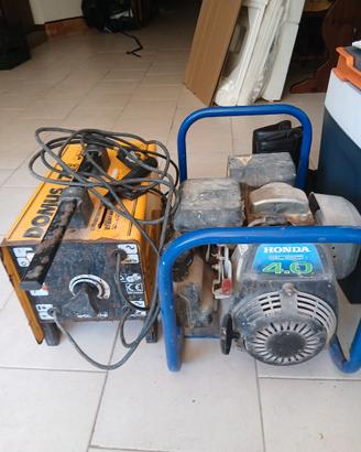 Gruppo elettrogeno honda 4.0 da 1.5kw + saldatrice