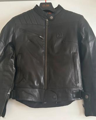 Giacca biker in pelle