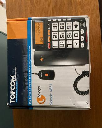 Telefono fisso con pulsante di SOS per anziani