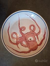 Grande piatto in ceramica vintage