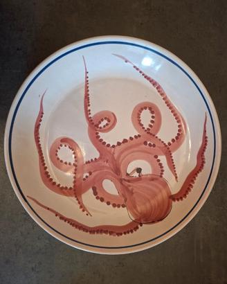 Grande piatto in ceramica vintage